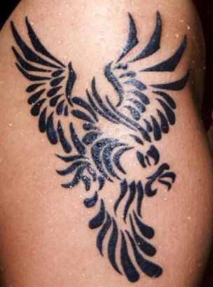 Tribal Bird Images Tattoo